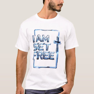 Camiseta I Am Set Free – Metallic Cross T-Shirt