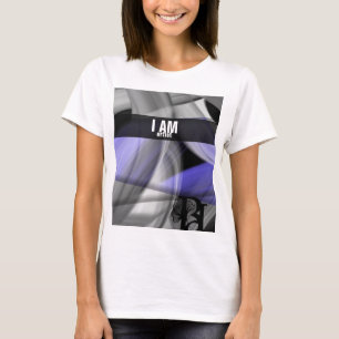 Camiseta I AM T-Shirt Trend Abstrato Violet