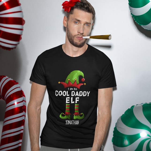 Camiseta I am The Cool Daddy Elf Funny Elf (Criador carregado)
