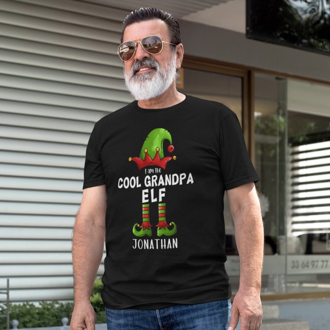 Camiseta I am The Cool Grandpa Elf Funny Elf (Criador carregado)