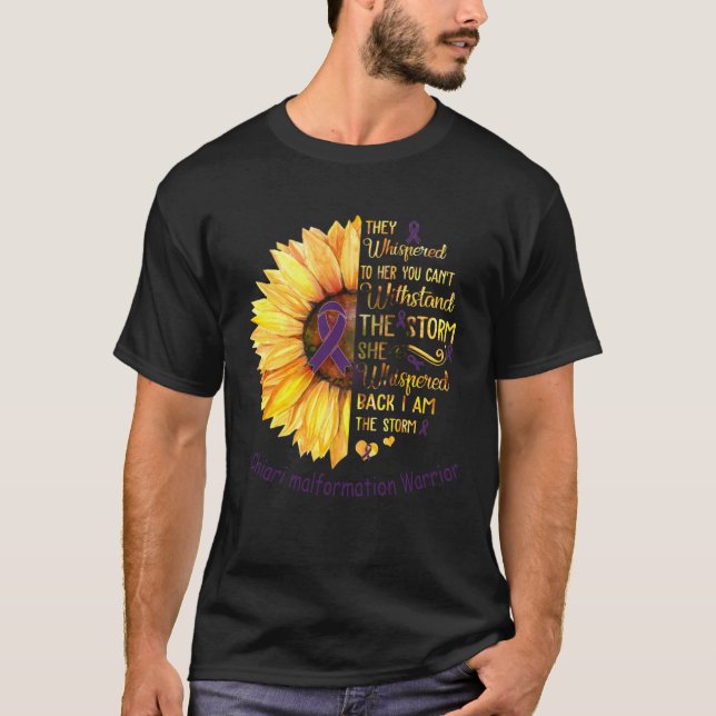 Camiseta I am the Storm Chiari Malformation Warrior (Frente)