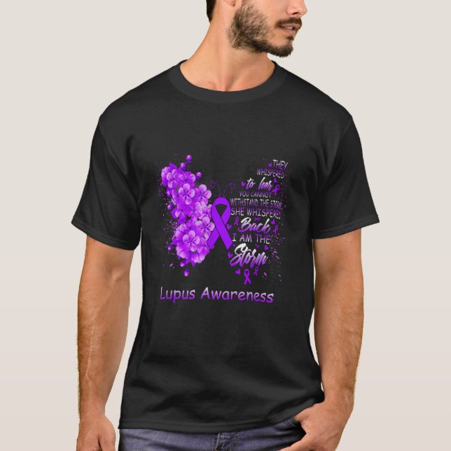 Camiseta I Am The Storm Lupus Awareness Butterfly (Frente)