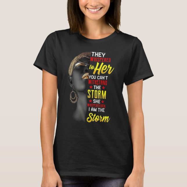 Camiseta I Am The Strong African Queen Girls Black History  (Frente)