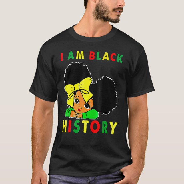 Camiseta I Am The Strong African Queen Girls Black History  (Frente)