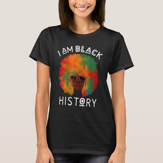 Camiseta I Am The Strong African Queen Girls Black History  (Frente)