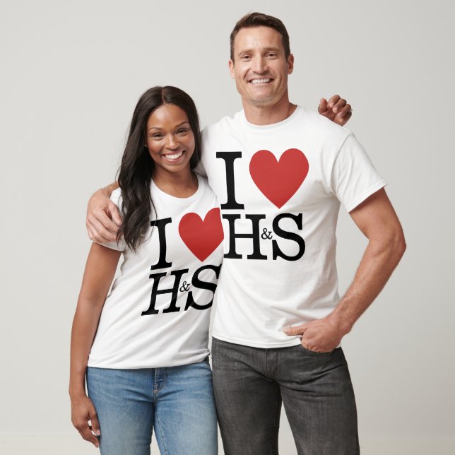 Camiseta I ❤️ Amo H&S (Funcionário de Saúde e Segurança) PE (Unissex)