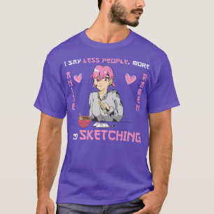 Camiseta I Anime Ramen And Sketching Anime Merch 197