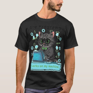 Camiseta I Are Programmer Whimsical Cat Developer Graphic