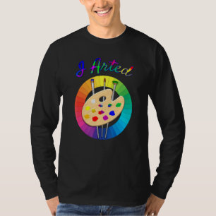 Camiseta I Arted Art Graphic Color Wheel Artist