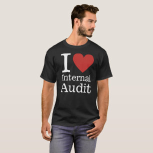 Camiseta I ❤️ Auditoria Interna para Funcionários PERSONALI