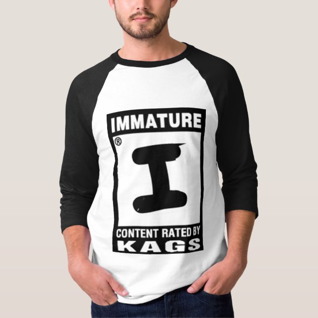 Camiseta I avaliado para imaturo (Frente)
