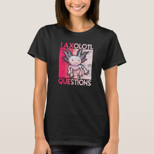 Camiseta I Axolotl Perguntas Crianças Adultos Jovens Retro