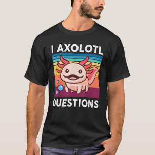 Camiseta I Axolotl Perguntas Kids Axolotl Plushie Cute Axo