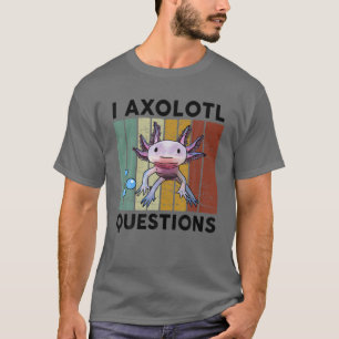 Camiseta I Axolotl Perguntas S Crianças Figurino Justo Axo