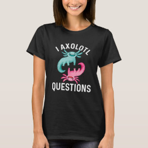 Camiseta I Axolotl questiona peixe Kawaii Kids Men Retr