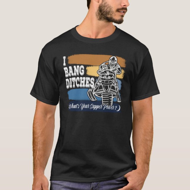 Camiseta I Bang Ditches What's Your Supper Power Retro Colo (Frente)