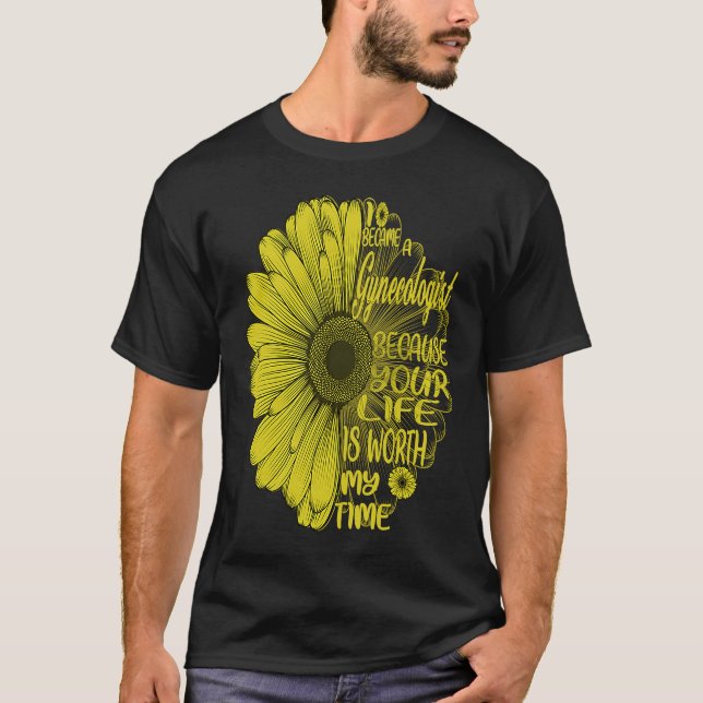Camiseta I Became A Gynecologist Flower Vintage (Frente)