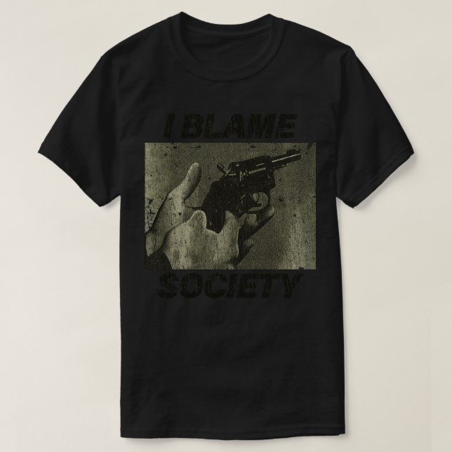 Camiseta I Blame Society Revolver 1993 (Frente do Design)