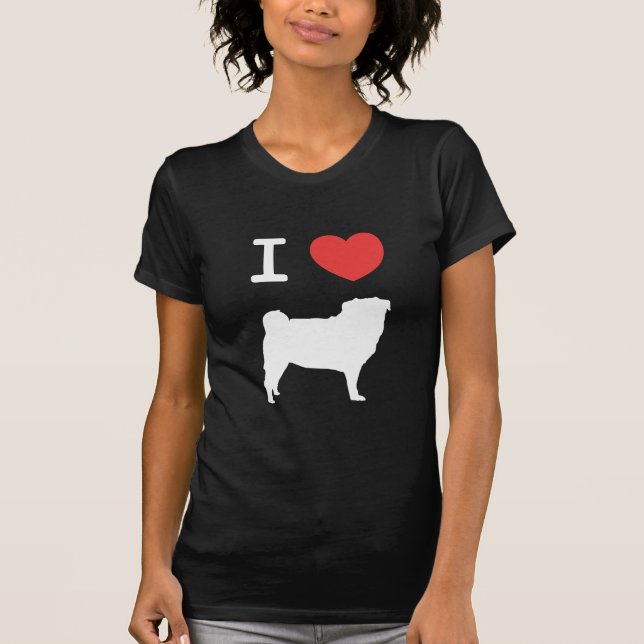 Camiseta I bobina Pugs (Frente)