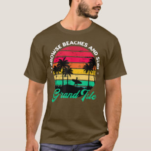 Camiseta I Browse Beaches and Surf Grand Isle Surfing Louis