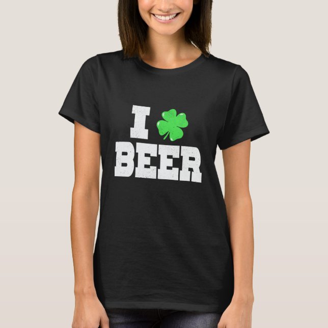 Camiseta I C Beer St Patricks Day Irish Pats Sarcastic (Frente)