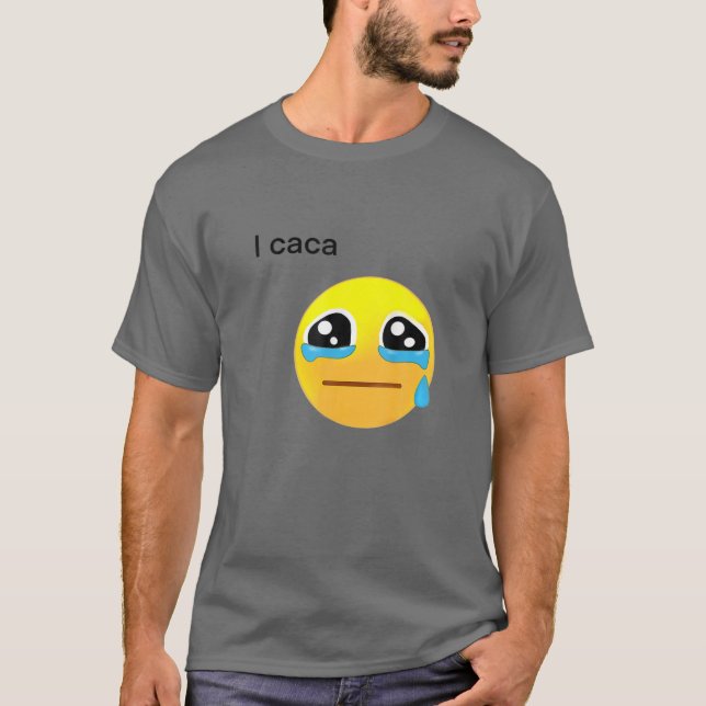 Camiseta I Caca Ícone Cry Design (Frente)