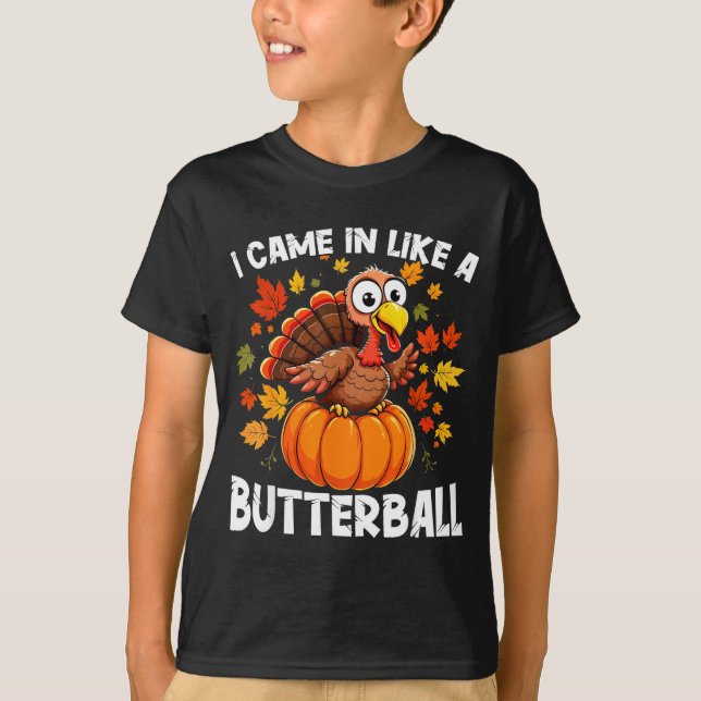 Camiseta I Came In Like A Butterball Funny Harvest Day Men  (Frente)