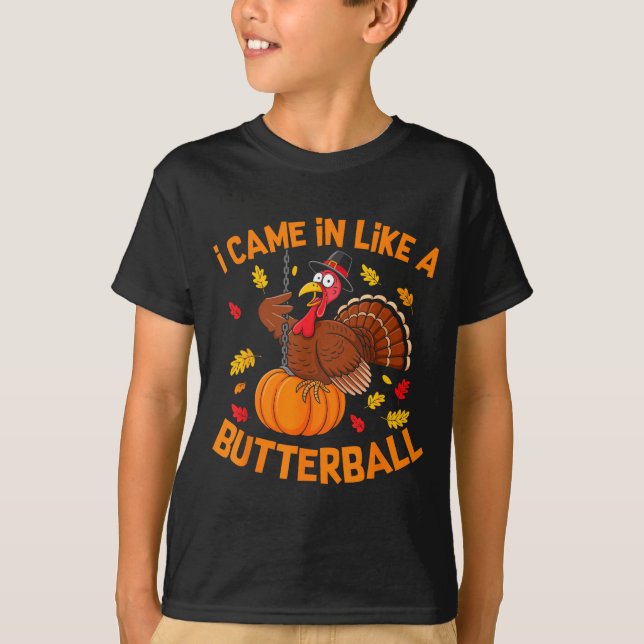 Camiseta I Came In Like A Butterball Funny Thanksgiving Men (Frente)
