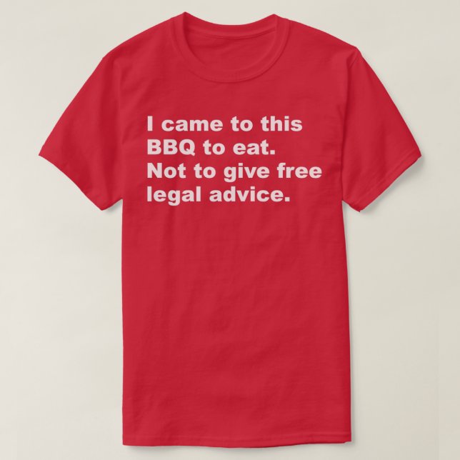 Camiseta I came to this BBQ to eat (Frente do Design)