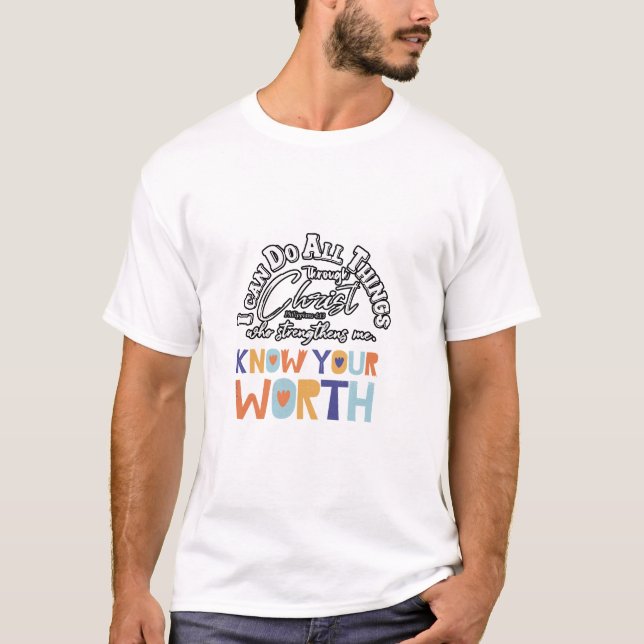 Camiseta i can do all things amazing design  (Frente)