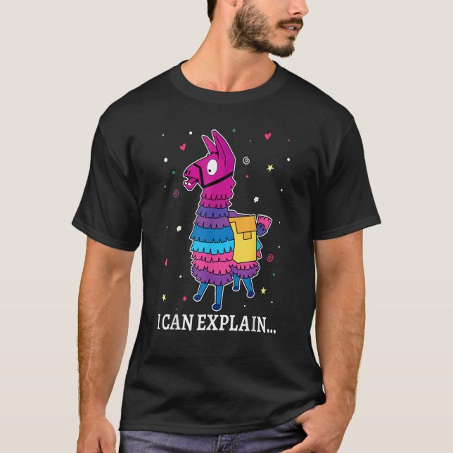 Camiseta I Can Explain Llama   Alpaca Costume  Llamas   (Frente)