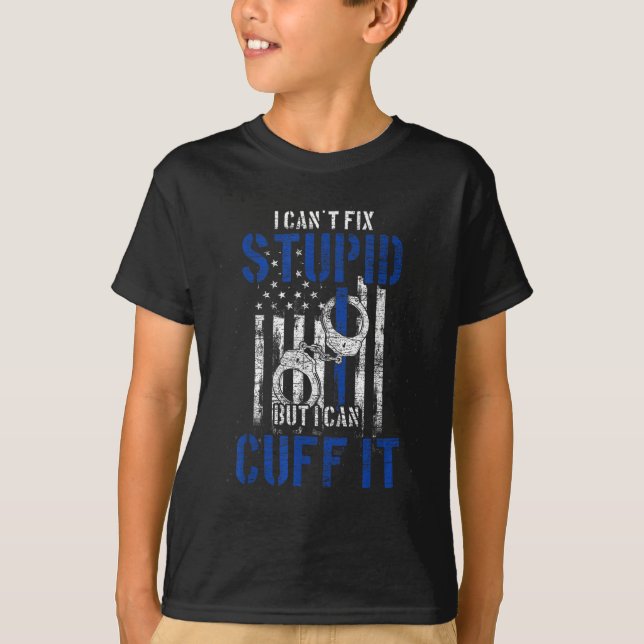 Camiseta I Cant Fix Stud But I Can Cuff It Lice  (Frente)