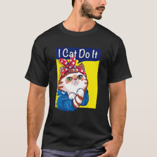 Camiseta I Cat Do It Cat Kitten Cuide Gatinho