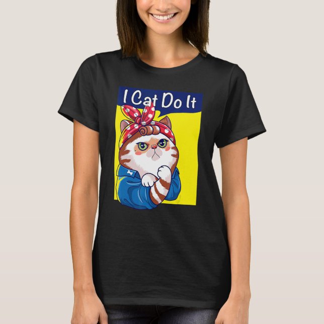 Camiseta I Cat Do It Cat Kitten Cuide Gatinho (Frente)