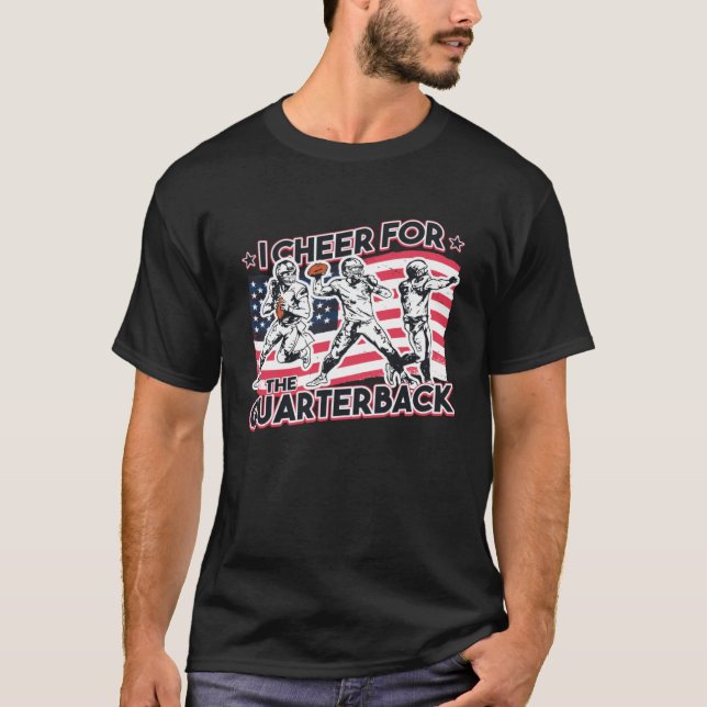 Camiseta I Cheer for the Quarterback (Frente)