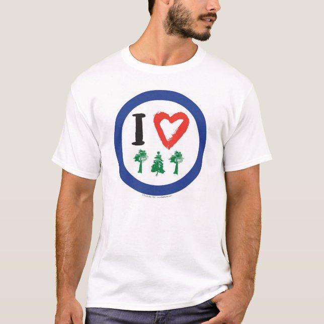 Camiseta I (Coração) Árvores (Frente)
