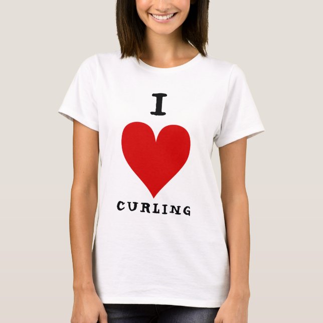 Camiseta I [CORAÇÃO] Curling (Frente)