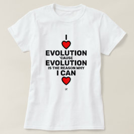 Camiseta I coração evolução T-Shirt