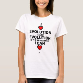 Camiseta I coração evolução T-Shirt