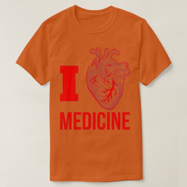 Camiseta I Coração Medicina 2 (Frente do Design)