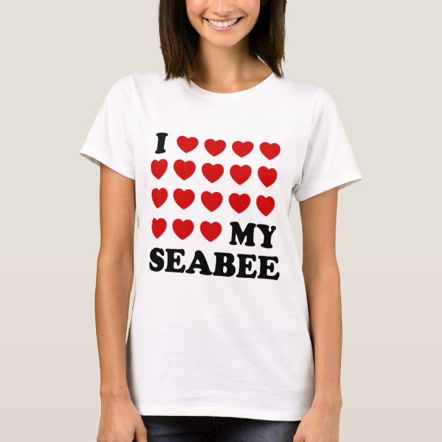 Camiseta I (coração) meu Seábio (Frente)