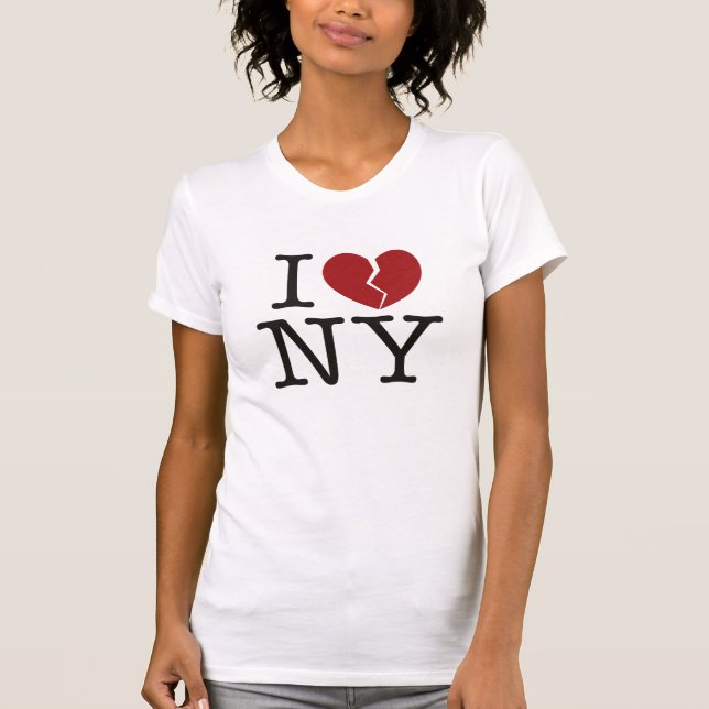Camiseta I [coração partido] NY (Frente)