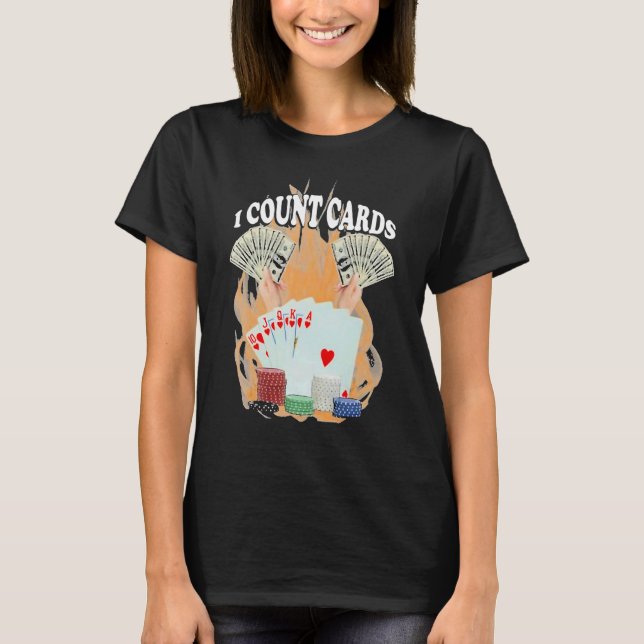 Camiseta I Count Cards Poker (Frente)