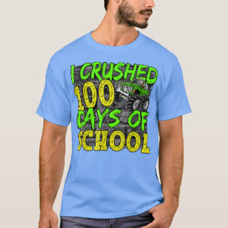 Camiseta I Crushed 100 Days Of School Monster Truck Back To