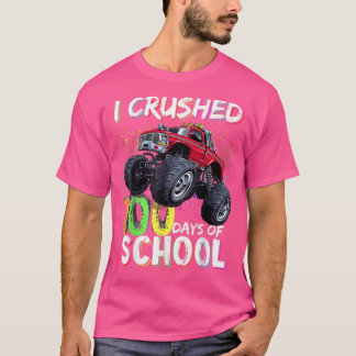 Camiseta I Crushed 100 Days Of School Monster Truck Boys Ki