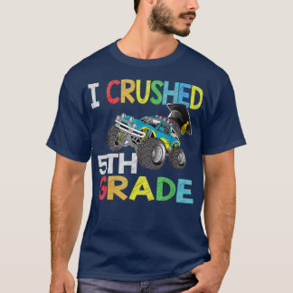 Camiseta I Crushed 5th Grade Gift Graduation Boys Monster T