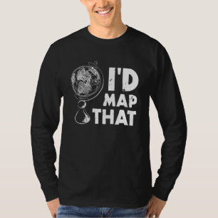 Camiseta I D Mapeando Cartografia De Mapeamento