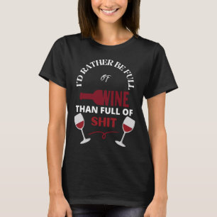 Camiseta I D Preferencialmentes De Vinho Que O Cheio De Vin
