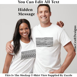 Camiseta I’d Rather Be Asleep Hidden Message 086 Funny