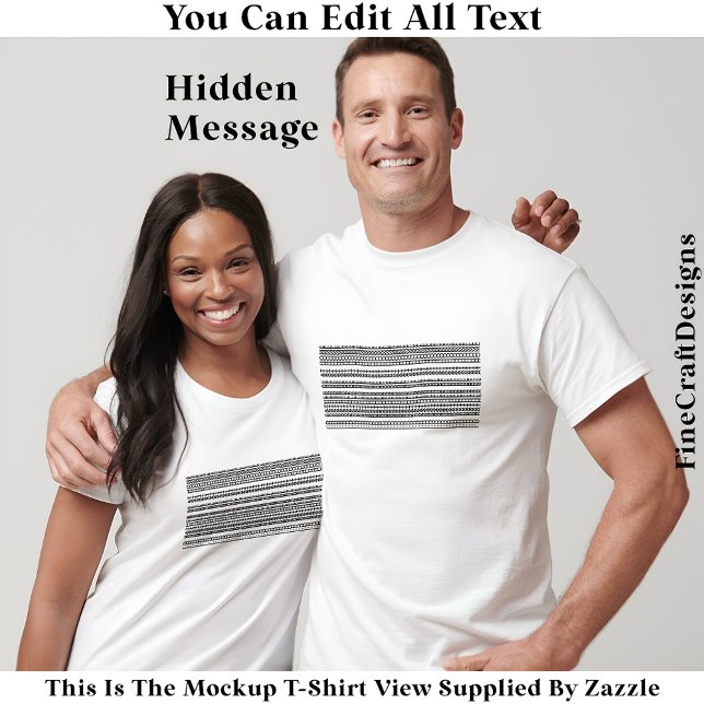 Camiseta I’d Rather Be At Home Hidden Message 084 Funny (Criador carregado)